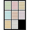 089c - Manama - MNH ** Mi N°47/54 A jeux olympiques (winter olympic games) grenoble 1968 feuilles sheets