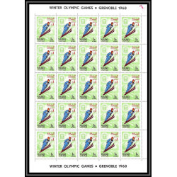 089c - Manama - MNH ** Mi N°47/54 A jeux olympiques (winter olympic games) grenoble 1968 feuilles sheets