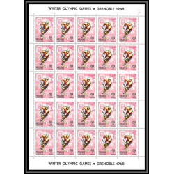 089c - Manama - MNH ** Mi N°47/54 A jeux olympiques (winter olympic games) grenoble 1968 feuilles sheets