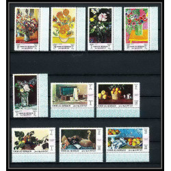 090 - Umm al Qiwain MNH ** Mi N°275/284 A peinture (painting) still lifes nature morte van gogh renoir manet matisse
