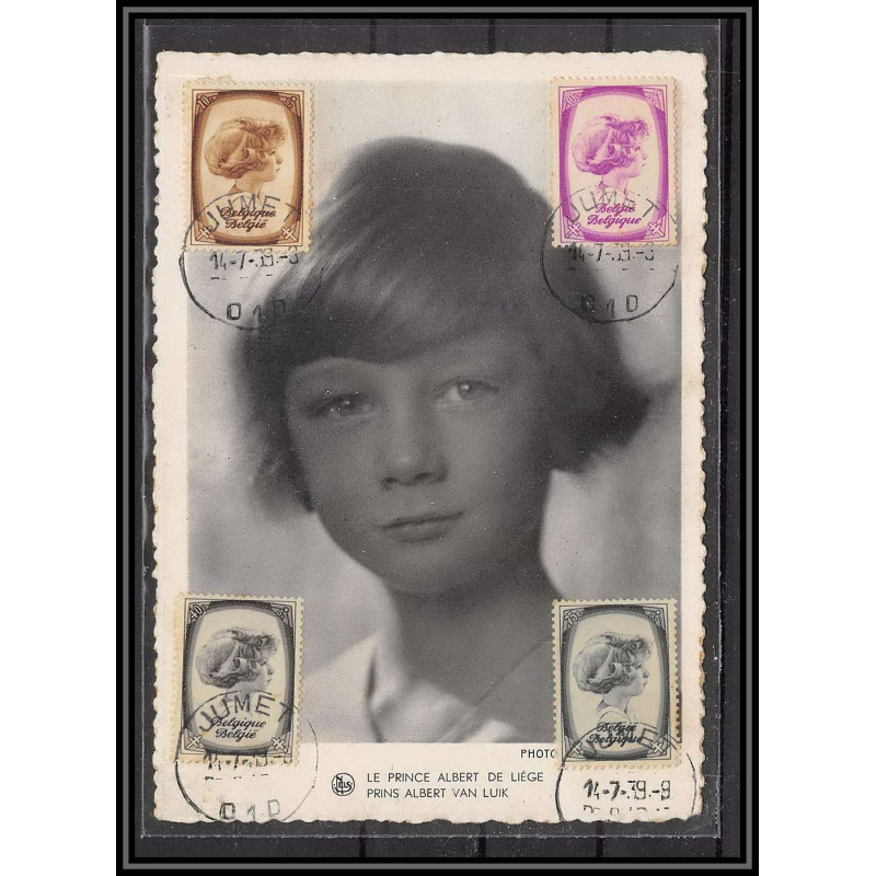 49137 N°498/495 prince albert antituberculeux 1938 belgique belgium Carte maximum card édition alban