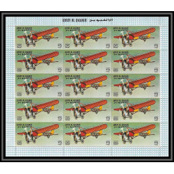 091a - Umm al Qiwain - MNH ** N°296 A the history of aviation avion (plane) feuilles sheets blériot