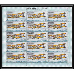 091a - Umm al Qiwain - MNH ** N°298 A the history of aviation avion (plane) feuilles sheets vickers vimy