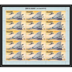091a - Umm al Qiwain - MNH ** N°303 A the history of aviation avion (plane) feuilles sheets vulcan