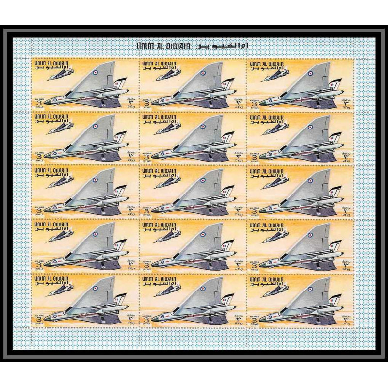 091a - Umm al Qiwain - MNH ** N°303 A the history of aviation avion (plane) feuilles sheets vulcan
