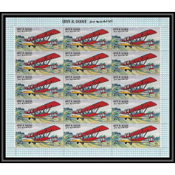 091a - Umm al Qiwain MNH ** Mi N°296/304 A the history of aviation avion (plane) feuilles sheets blériot dc4 boeing