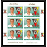 092a - AJMAN - Michel N°362/367b german Football soccer Non dentelé imperf ** MNH feuille complete (full sheet)