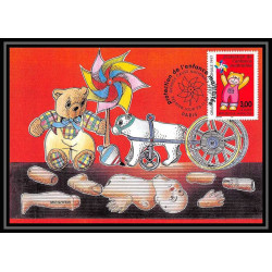 4957/ Carte maximum card France N°3124 Protection de l'enfance maltraitée édition cef fdc 1997 childs