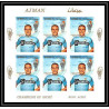 093A - Ajman - MNH ** Mi 354/360 B Cyclisme - velo (Cycling) Non dentelé imperf feuilles sheets