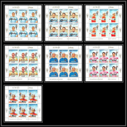 094A - Ajman - MNH ** Mi 354/360 A Cyclisme - velo (Cycling) feuilles sheets