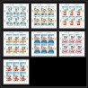 094A - Ajman - MNH ** Mi 354/360 A Cyclisme - velo (Cycling) feuilles sheets