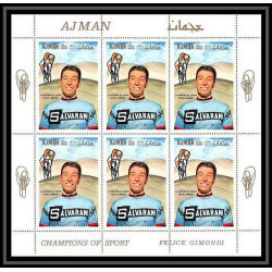 094A - Ajman - MNH ** Mi 354/360 A Cyclisme - velo (Cycling) feuilles sheets