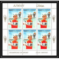 094A - Ajman - MNH ** Mi 354/360 A Cyclisme - velo (Cycling) feuilles sheets