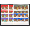 095c - Ajman - MNH ** N°341/344 B jeux olympiques (summer olympic games gold) Mexico 68 Non dentelé imperf