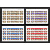 095d - Ajman - MNH ** N°341/344 B jeux olympiques olympic games Mexico 68 Non dentelé imperf feuilles sheets