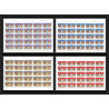 096d - Ajman - MNH ** N°341/344 A jeux olympiques (summer olympic games gold medalists) MEXIICO 1968 feuilles sheets