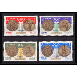 097 - Manama - MNH ** Mi N°121/124 A jeux olympiques (summer olympic games gold medalists) Mexico 68