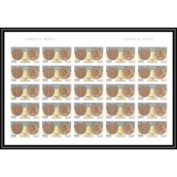 097 Manama MNH ** N°121/124 B jeux olympiques olympic games gold medalists Mexico 68 Non dentelé imperf feuille sheet