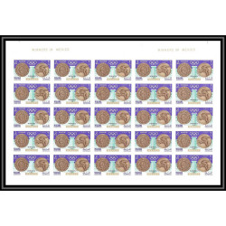 097 Manama MNH ** N°121/124 B jeux olympiques olympic games gold medalists Mexico 68 Non dentelé imperf feuille sheet