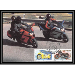 5335/ Carte maximum card France N°3508/3517 motos moto complet édition sans nom fdc 2003 montceau les mines