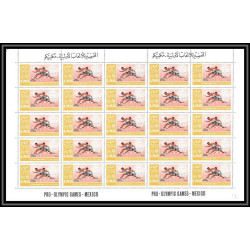 099c - Ajman MNH ** N°189/196 A jeux olympiques (summer olympic games) Mexico 68 jumping soccer feuilles sheets 