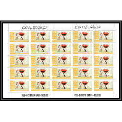 099c - Ajman MNH ** N°189/196 A jeux olympiques (summer olympic games) Mexico 68 jumping soccer feuilles sheets 