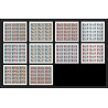 100c Sharjah MNH ** N°825/834 B Non dentelé imperf jeux olympiques olympic games sapporo 72 feuilles sheets