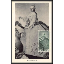 56709a N°818/822 king portrais sénat philippe le bon quint 20/12/1949 belgique Carte maximum card fdc édition inimax