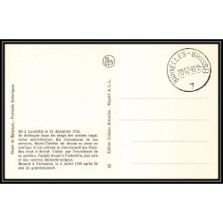 56709a N°818/822 king portrais sénat philippe le bon quint 20/12/1949 belgique Carte maximum card fdc édition inimax