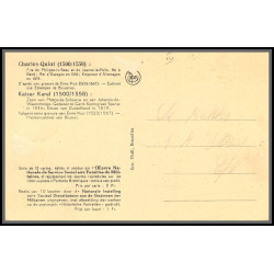 56712 N°576 oeuvres service social charles quint le titien Painting 1941 belgique Carte maximum fdc édition thill