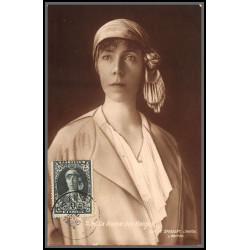 56722 N°328 antituberculeux reine elisabeth 1934 belgique Carte maximum card édition CLD
