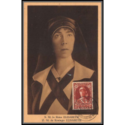 56723 N°326 antituberculeux reine elisabeth 1933 belgique Carte maximum card 