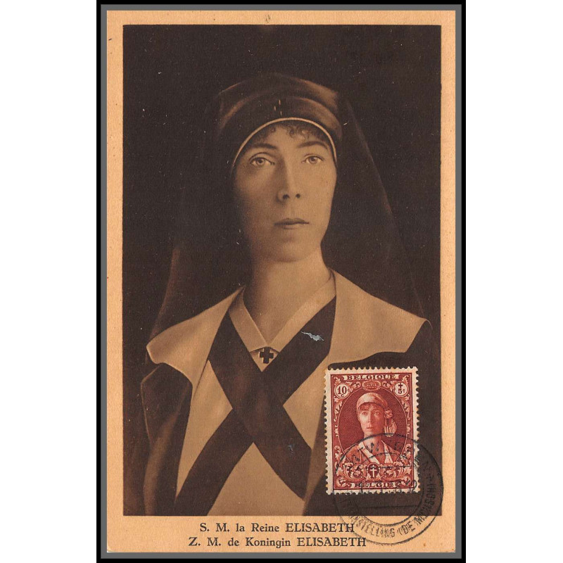 56723 N°326 antituberculeux reine elisabeth 1933 belgique Carte maximum card 