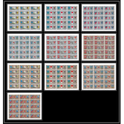 101c Sharjah MNH ** Mi N°825/834 A jeux olympiques (winter olympic games) Sapporo 72 feuilles sheets