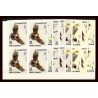 102c Umm al Qiwain MNH ** Mi N°225/232 B rapaces oiseaux bird birds of prey oiseau Non dentelé imperf bloc 4 