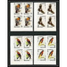 102c Umm al Qiwain MNH ** Mi N°225/232 B rapaces oiseaux bird birds of prey oiseau Non dentelé imperf bloc 4 
