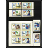 105a Fujeira - MNH ** Mi N°999/1004 B + serie NON DENTELE imperf Scout scouting - jamboree papillon (butterflies)