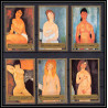 106d - Fujeira - MNH ** Mi N°1222/1227 A Tableau (tableaux nudes paintings) modigliani