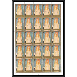 106e - Fujeira - MNH ** Mi N°1222/1227 A Tableau (tableaux nudes paintings) modigliani feuilles sheets