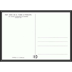 5850 Carte maximum card s tome e principe mi N°869/876 jeux olympiques olympic games los angeles sarajevo 1984 1983 fdc