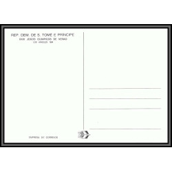 5850 Carte maximum card s tome e principe mi N°869/876 jeux olympiques olympic games los angeles sarajevo 1984 1983 fdc