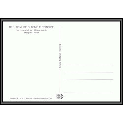 5851 Carte maximum card s tome e principe mi N°744/749 fruits fruts 1981 ananas café cacao mangue fdc coffee