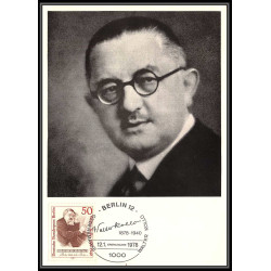 Allemagne (germany) - Carte maximum card 1736 walter kollo musique music 1978