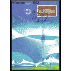 Allemagne (germany) - Carte maximum card 2105 - jeux olympiques (olympic games) 1972 MUNICH munchen