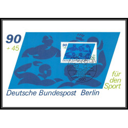 Allemagne (germany) - Carte maximum card 2113 fur den SPORTS berlin halterophilie javelot javelin 1980 weightlifting