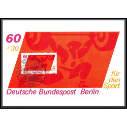 Allemagne (germany) - Carte maximum card 2113 fur den SPORTS berlin halterophilie javelot javelin 1980 weightlifting