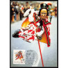 Allemagne (germany) - Carte maximum card 2134 carnaval 1983 mask masque schwabisch fastnacht