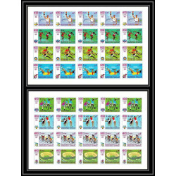 108 - Manama - MNH ** Mi N°77/84 B Non dentelé imperf jeux olympiques olympic games mexico 68 feuilles sheets