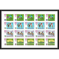 108 - Manama - MNH ** Mi N°77/84 B Non dentelé imperf jeux olympiques olympic games mexico 68 feuilles sheets