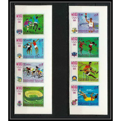 108d - Manama - MNH ** Mi N°77/84 B Non dentelé imperf jeux olympiques olympic games mexico 68